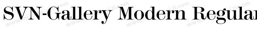 SVN-Gallery Modern Regular字体转换